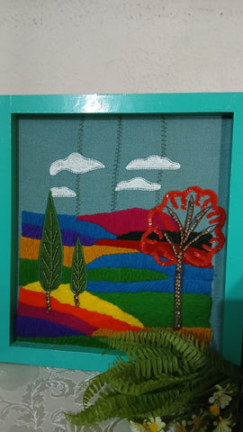 hand made wall scenery...