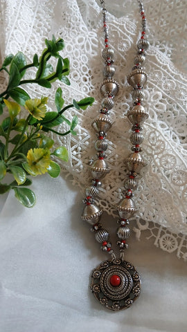 Antique rajisthani Mala with siver beads...