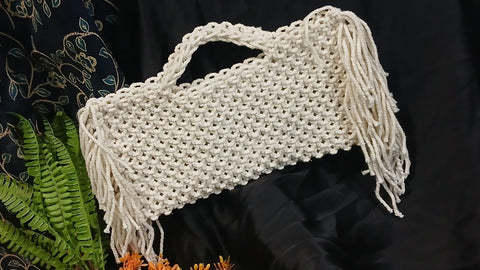 Textile art hand made bag...