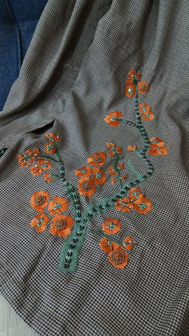 Warm embroidered  stoller